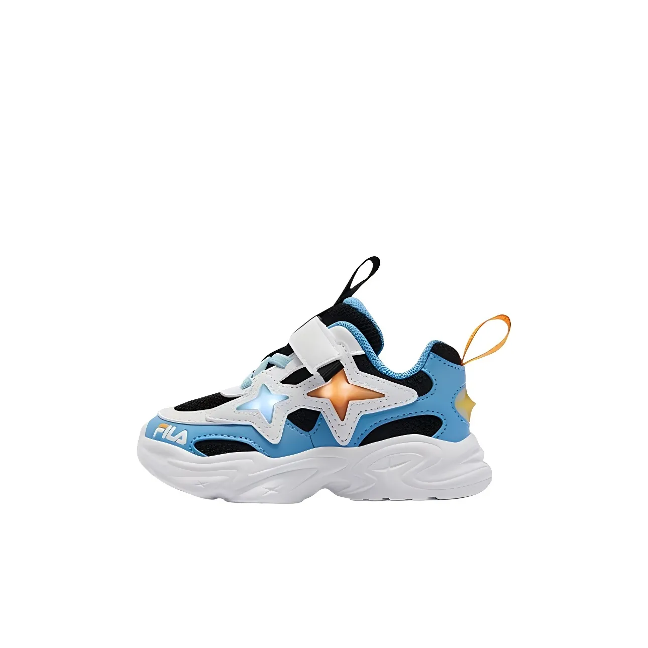 FILA KIDS Полярис Устойчивый к истиранию Низкий Топ Тренировочные Кроссовки для Детей Черный Alaska Синий Для детей от 3 до 7 лет