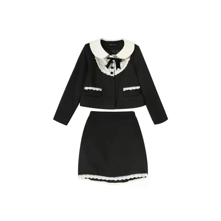 Lookinto Комплект с юбкой Женские Черный