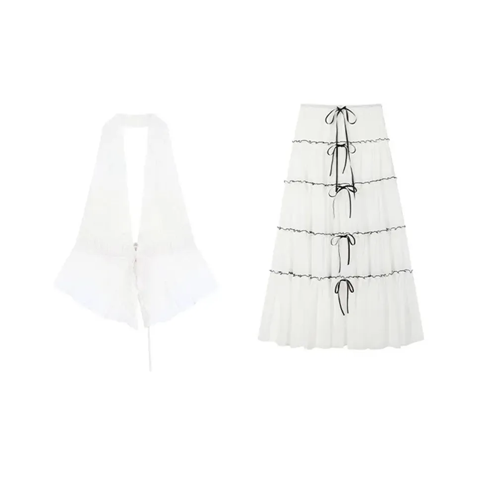Peaches Peaches Two Piece Skirt Sets Women's