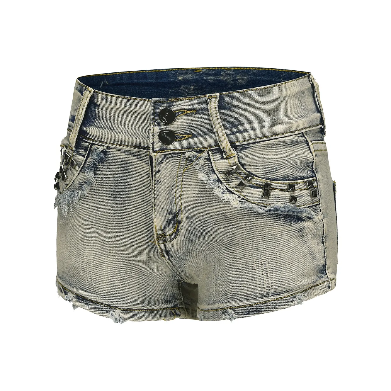 BETTERSAY Джинсовые шорты Женские Выстиранный Синий