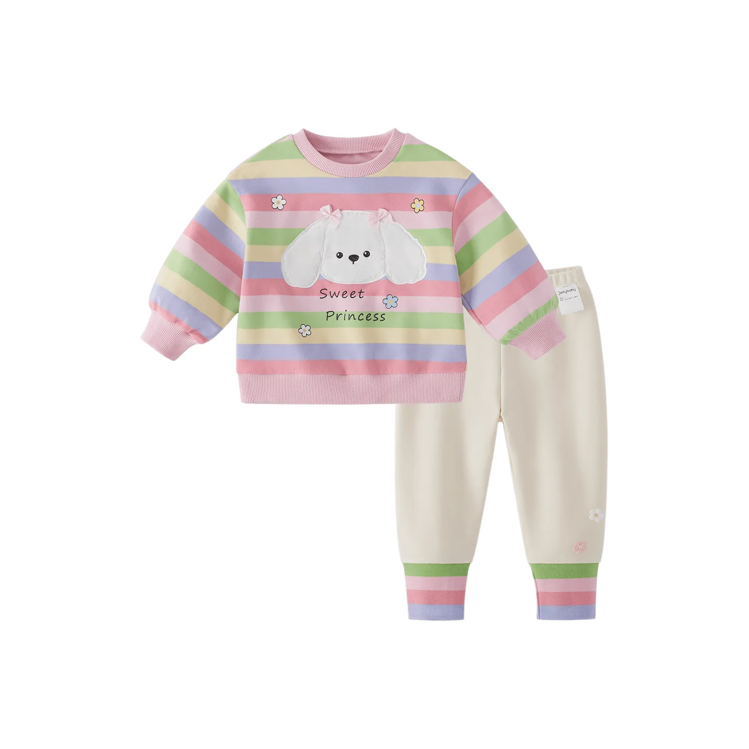 JELLYBABY Повседневная спортивная одежда Радужный Полосы для детей 3-7 лет