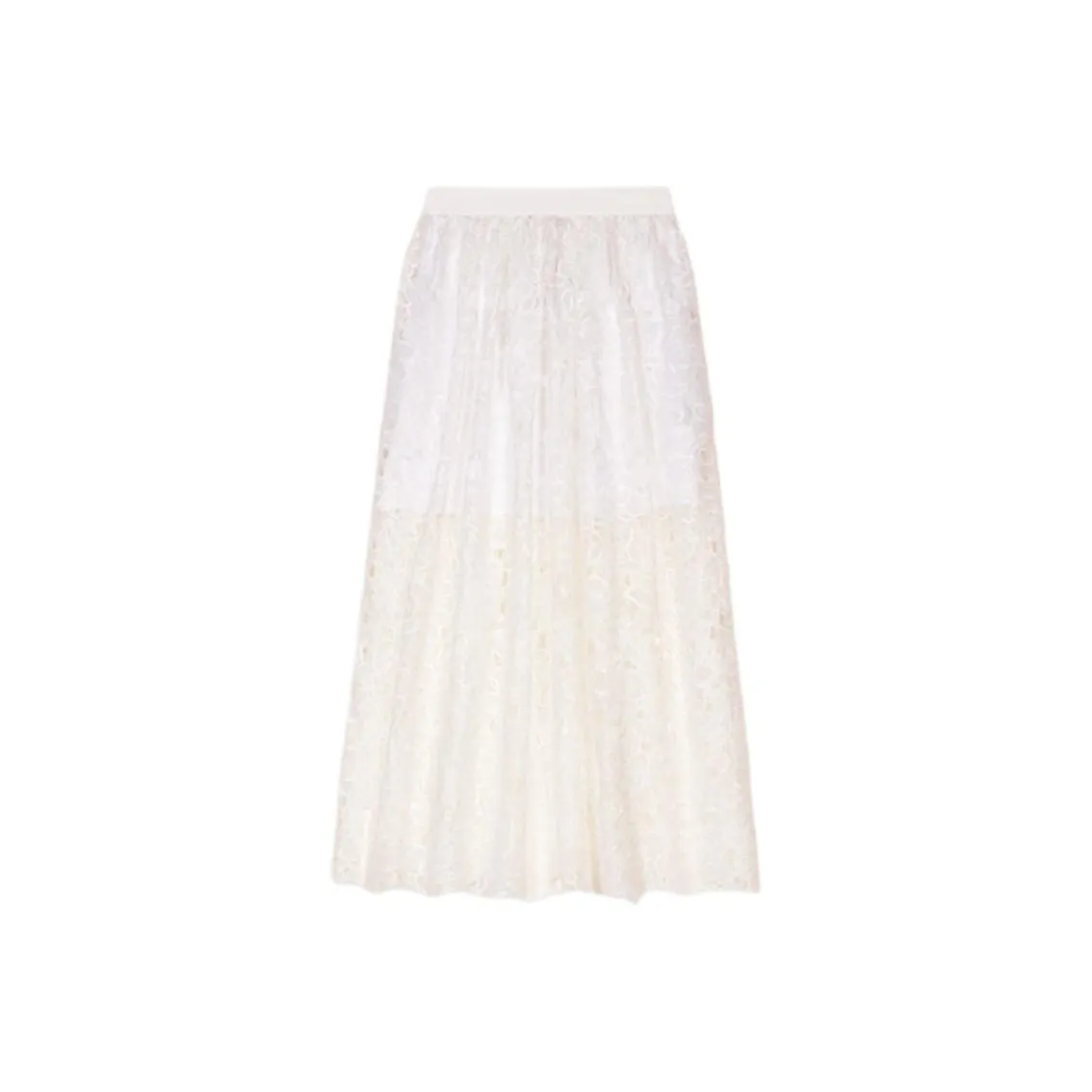 Maje Floral lace Maxi Skirt