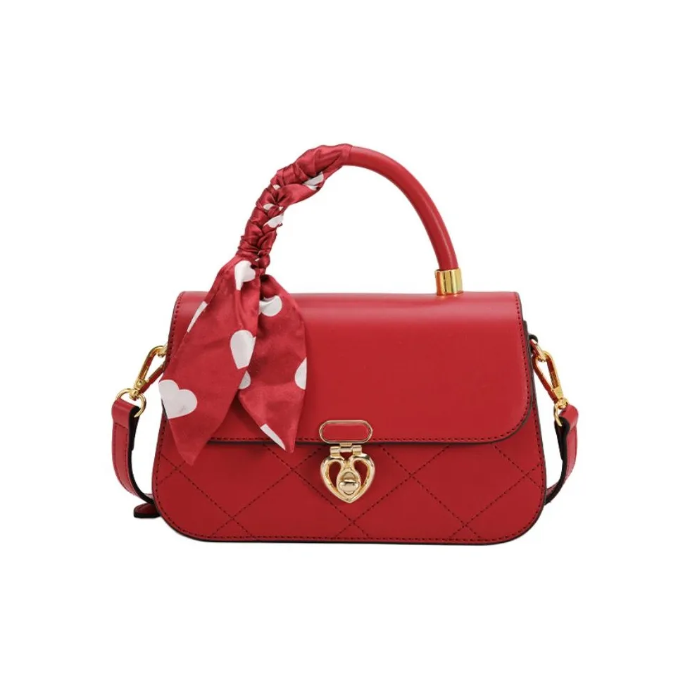 PAYOT Микрофибра Синтетическая Кожа Сумка через плечо Сумка Обычная Женская Красная