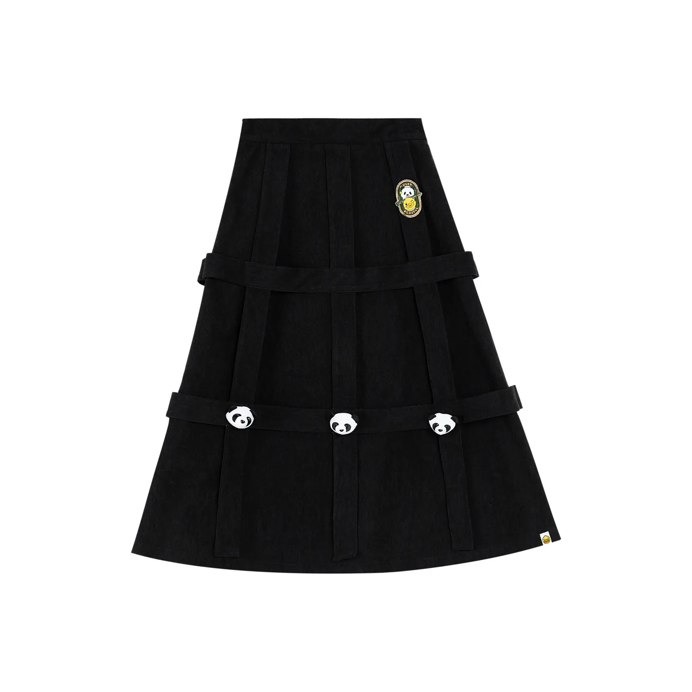 B.Duck Casual Long Skirt Women's Black