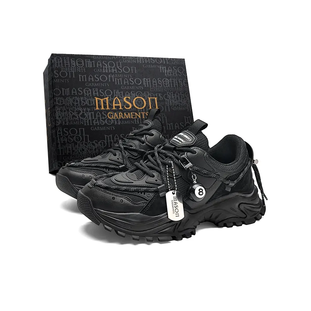 Masongarments Shark Tooth Series Толстая подошва Низкий топ Унисекс