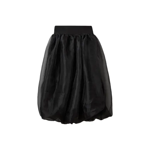 The. garment Черная женская повседневная длинная юбка