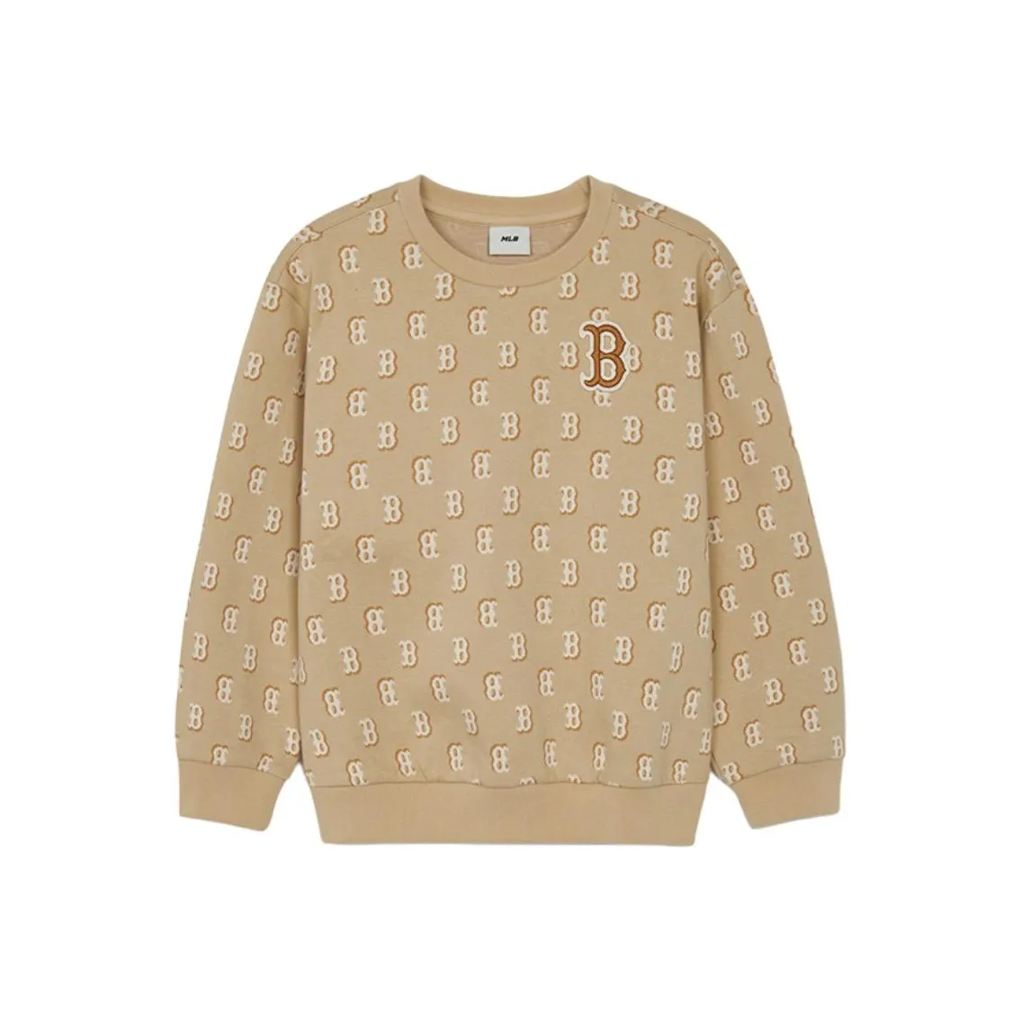 Mlb Base Logo Свитшот Basic Boston Red Sox FW24 Бежевый Желтый Детский