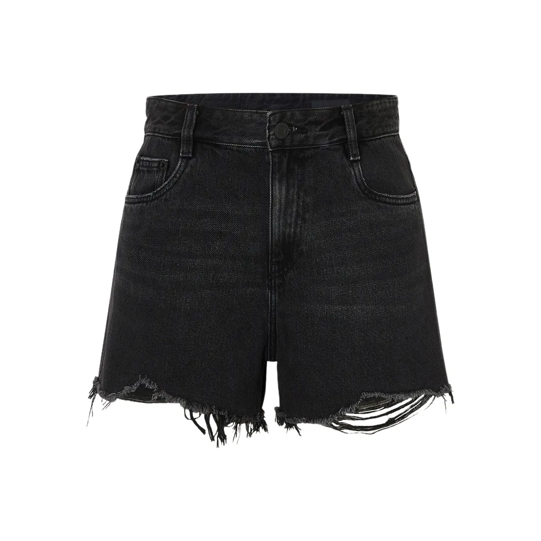 MOCO Джинсовые шорты Женские Деним Черный