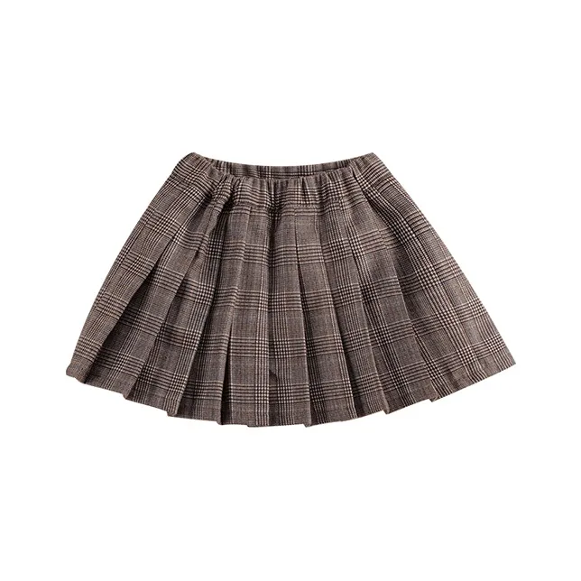 MARC JANIE Lufu series Юбка Детская Светло-Коричневая Клетка