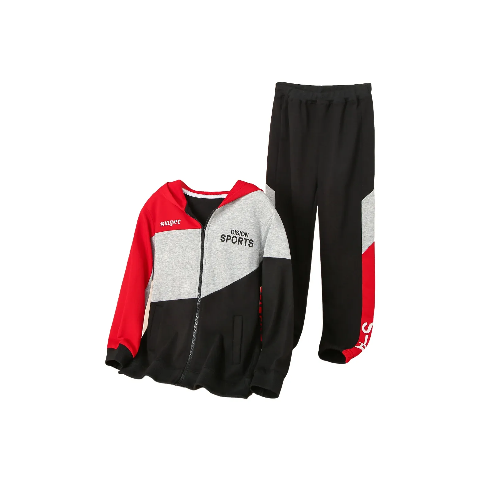 October Mommy Топ Низ Повседневная Спортивная Одежда Красный Детский