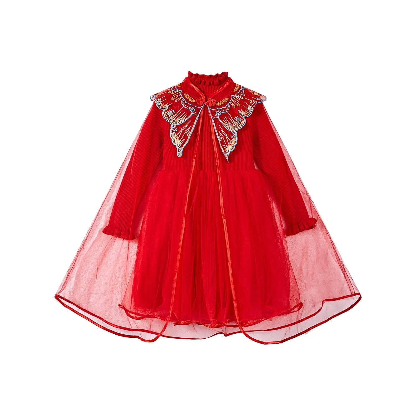 BOBDOG Детское платье красное для малышей
