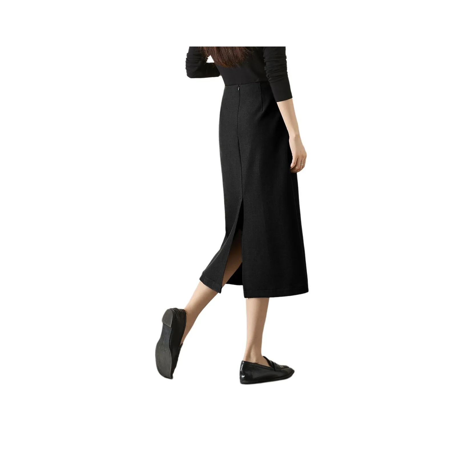 Mo Han Yi Mei Повседневный Длинный Юбка Женские Черный