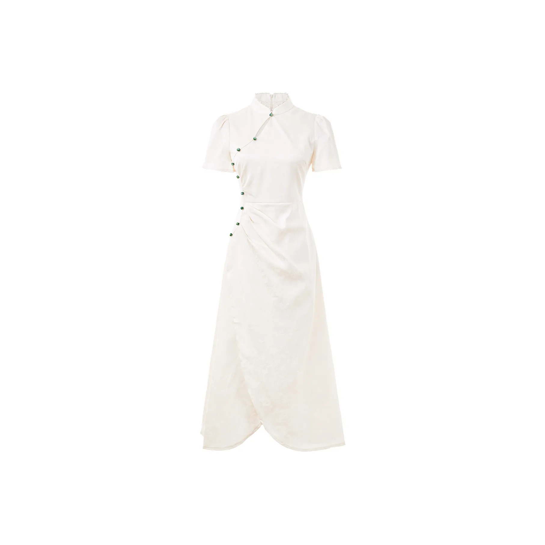 Blovelan Cheongsam Women's Moonlight Apricot; Dress