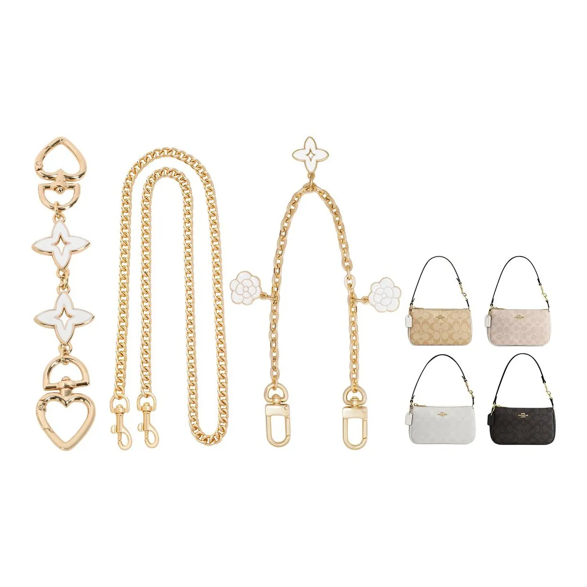 Lan Bao Fan Сплав Аксессуар Сумка Мерч Сумка Ремень Женские Золотой