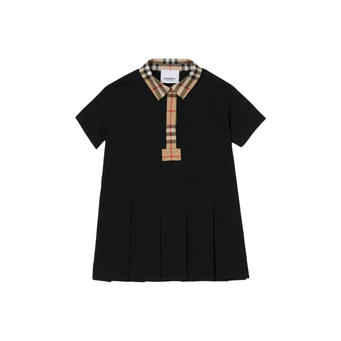 Burberry Платье Черное Infant и Toddler