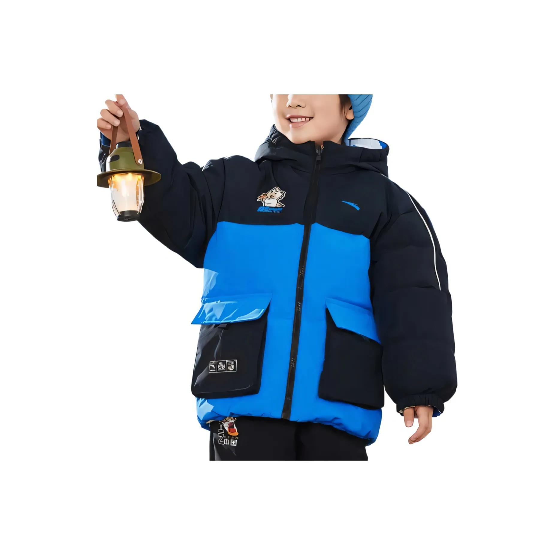 Antakids Пуховики и жилеты Dreamy черные для детей 3-7 лет