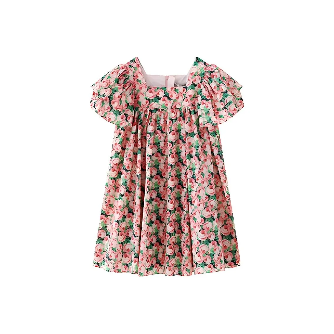 E.I Детское платье красное зеленое дошкольное