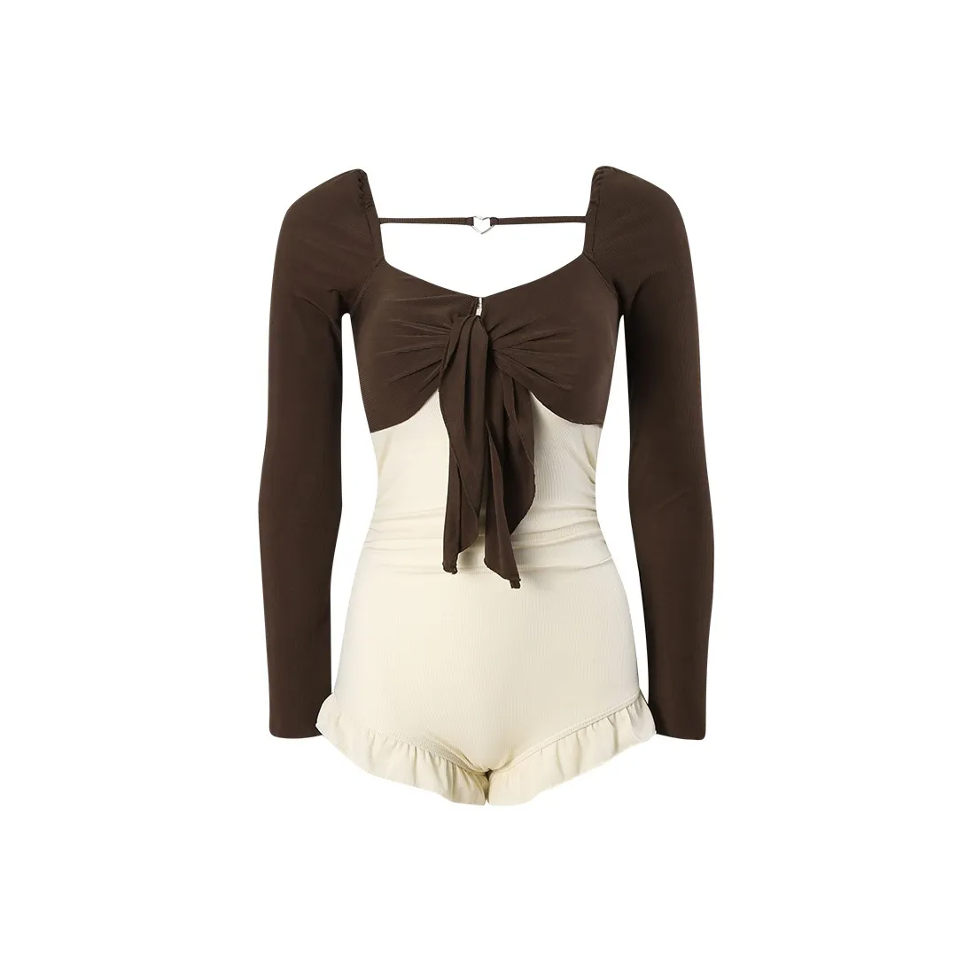 CHARM PICK One piece Swimsuit Women's Coffee