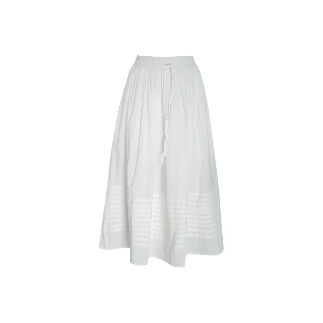 Little Pull Повседневный Длинный Юбка Женская Белая