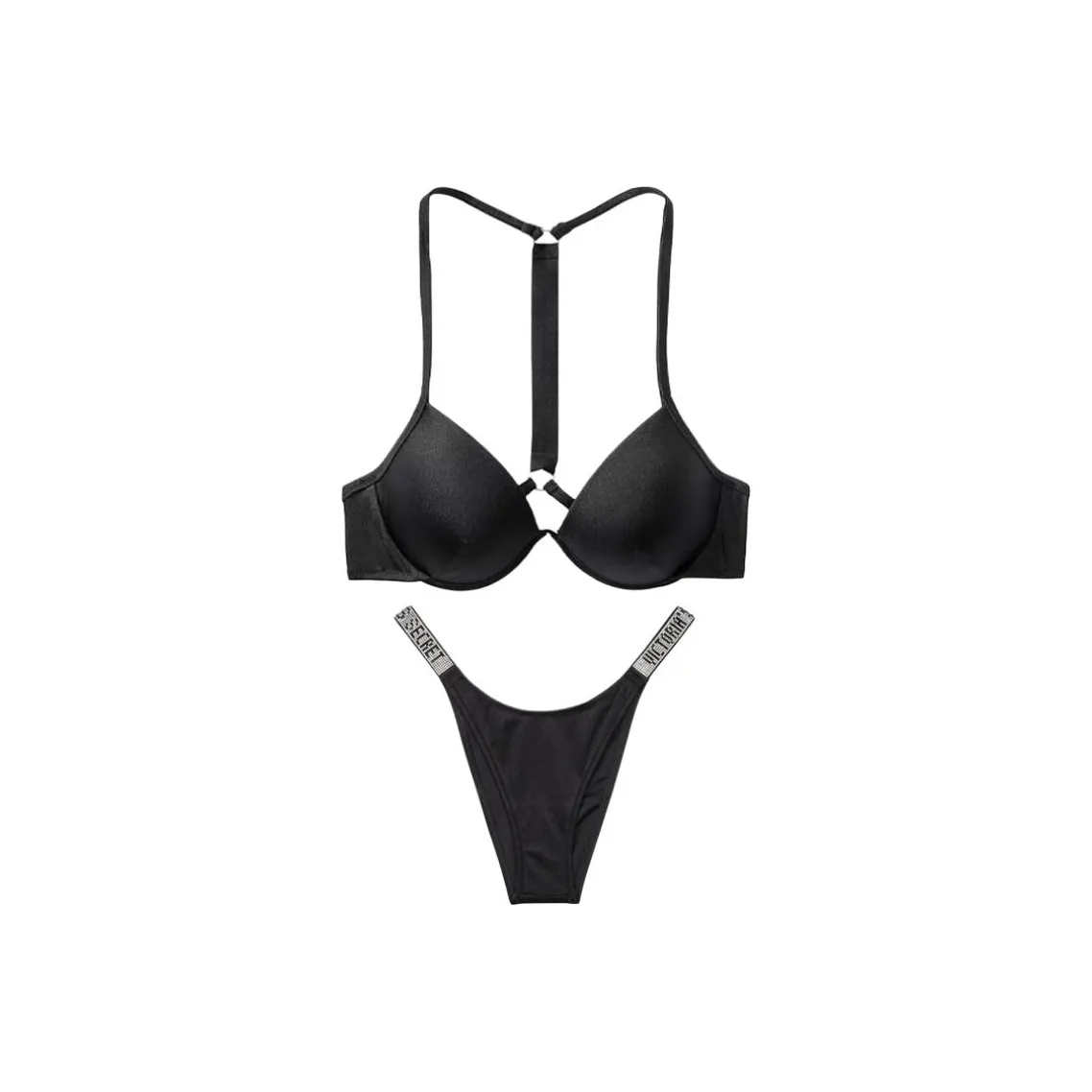 Victoria's Secret Купальник Комплект Женский Черный