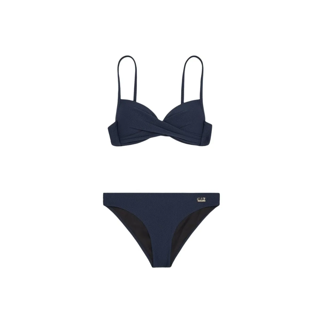 EMPORIO ARMANI EA7 SS25 Bikini Women's Navy Blue