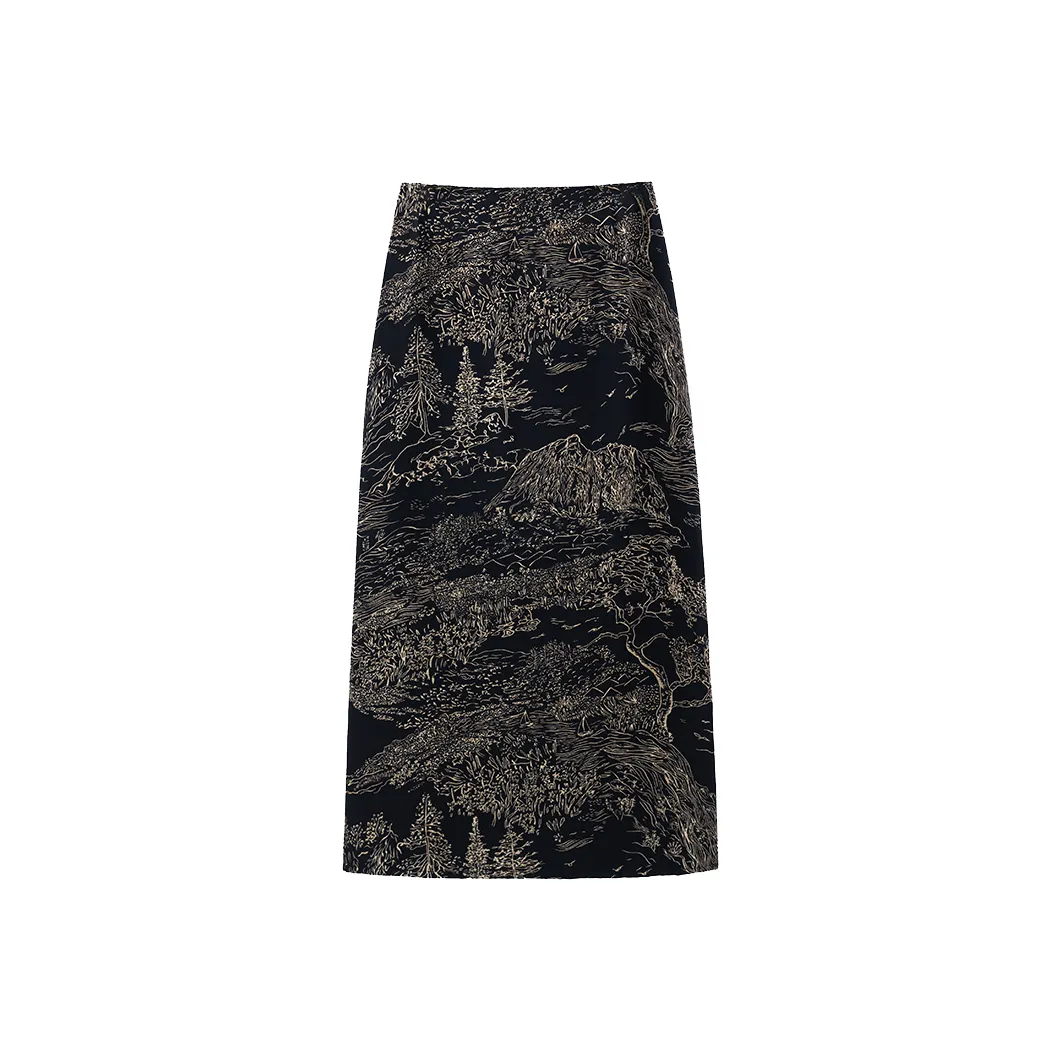 KAIMUSHI Повседневный длинный юбка женский