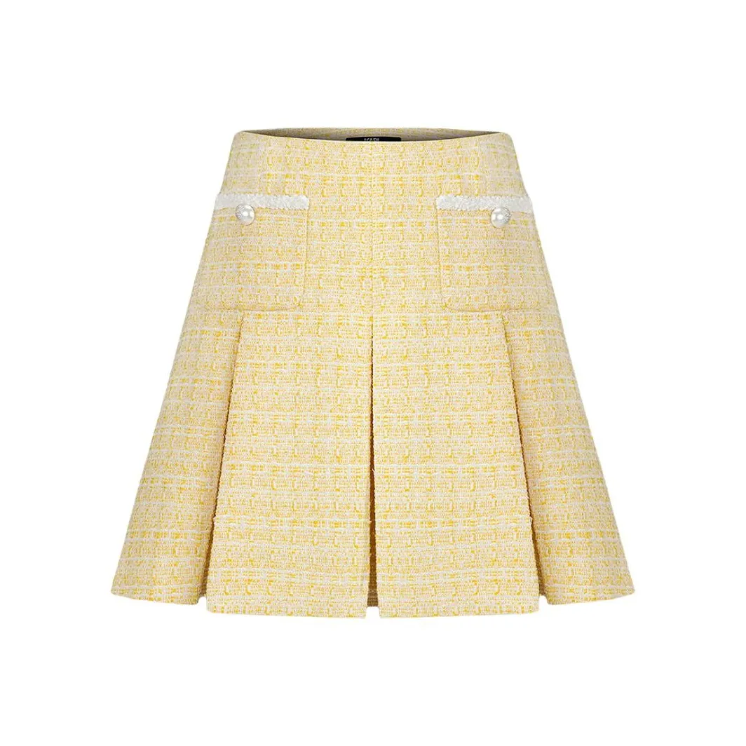 KARL LAGERFELD SS25 Повседневные короткие юбки Женские Желтые
