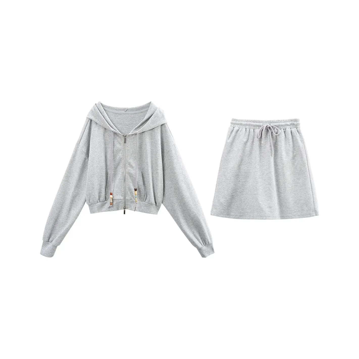 A Paradise For Awakening Skirt Set Women's Gray