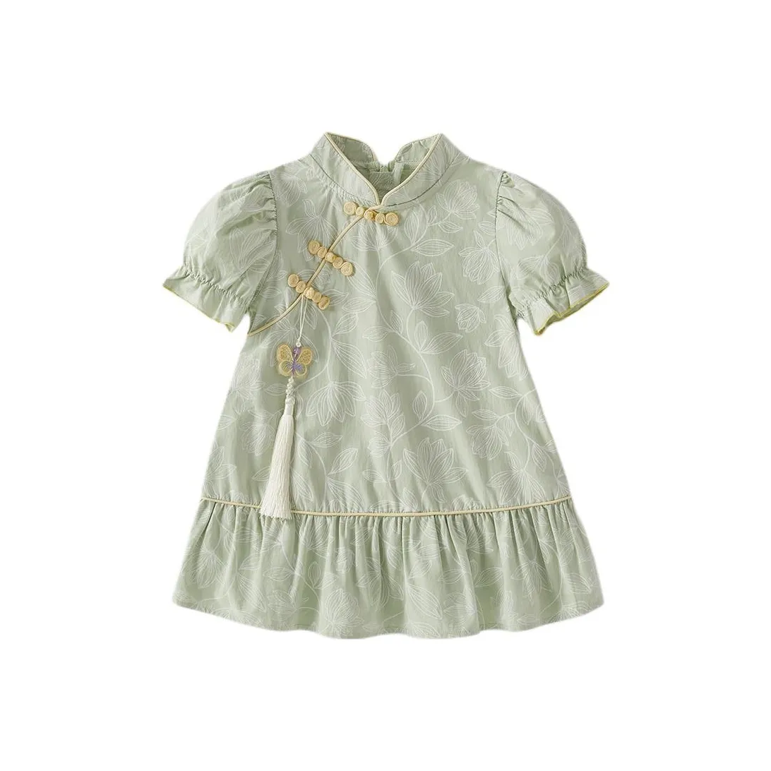 JELLYBABY Детское платье светло-гороховый зеленый для малышей
