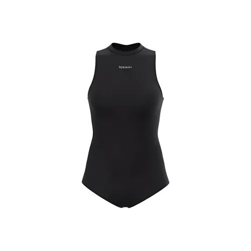 TOSWIM Черный Женские Ван-Пис Купальники