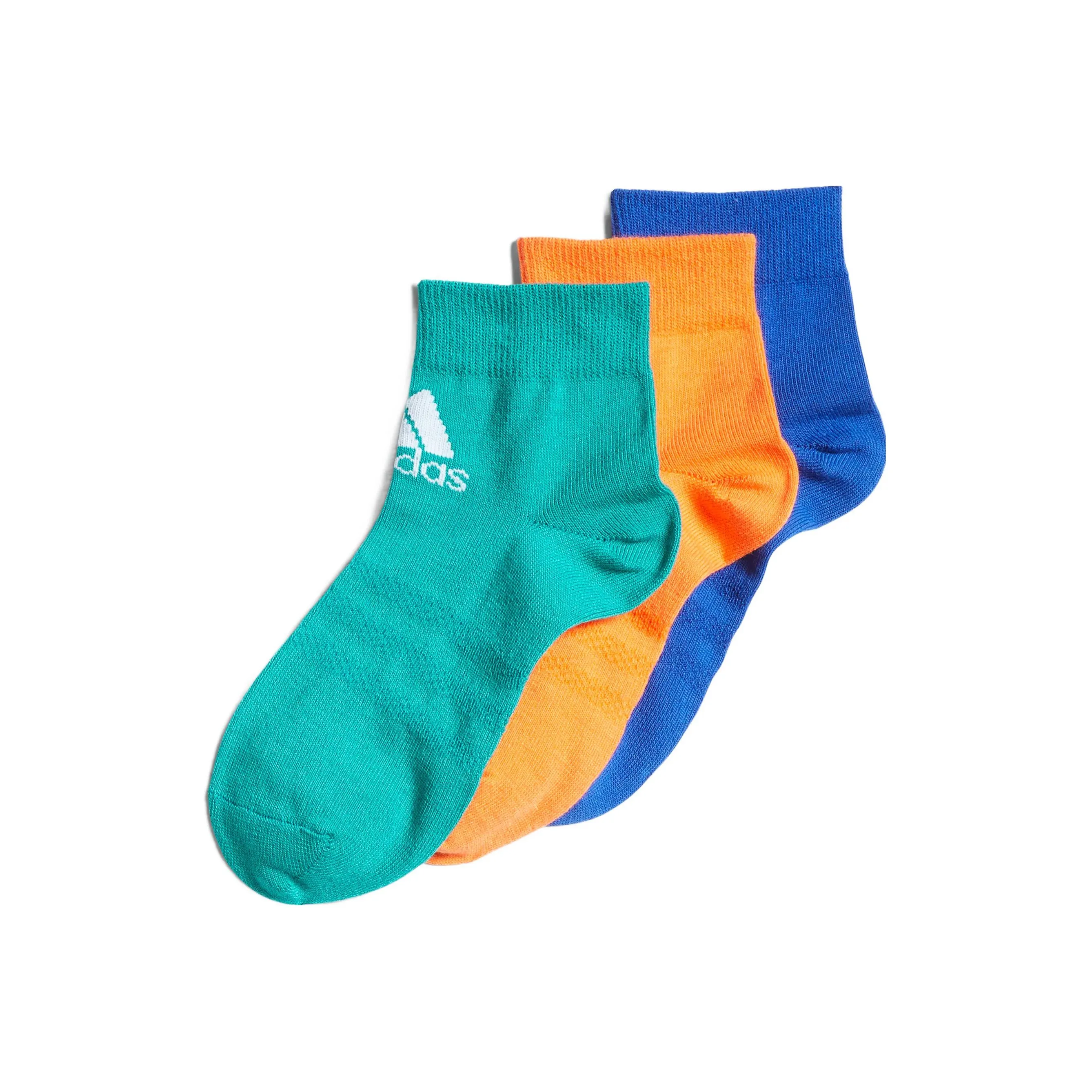 Adidas Носки 1 комплект 3 шт Зеленый Оранжевый Синий Детские