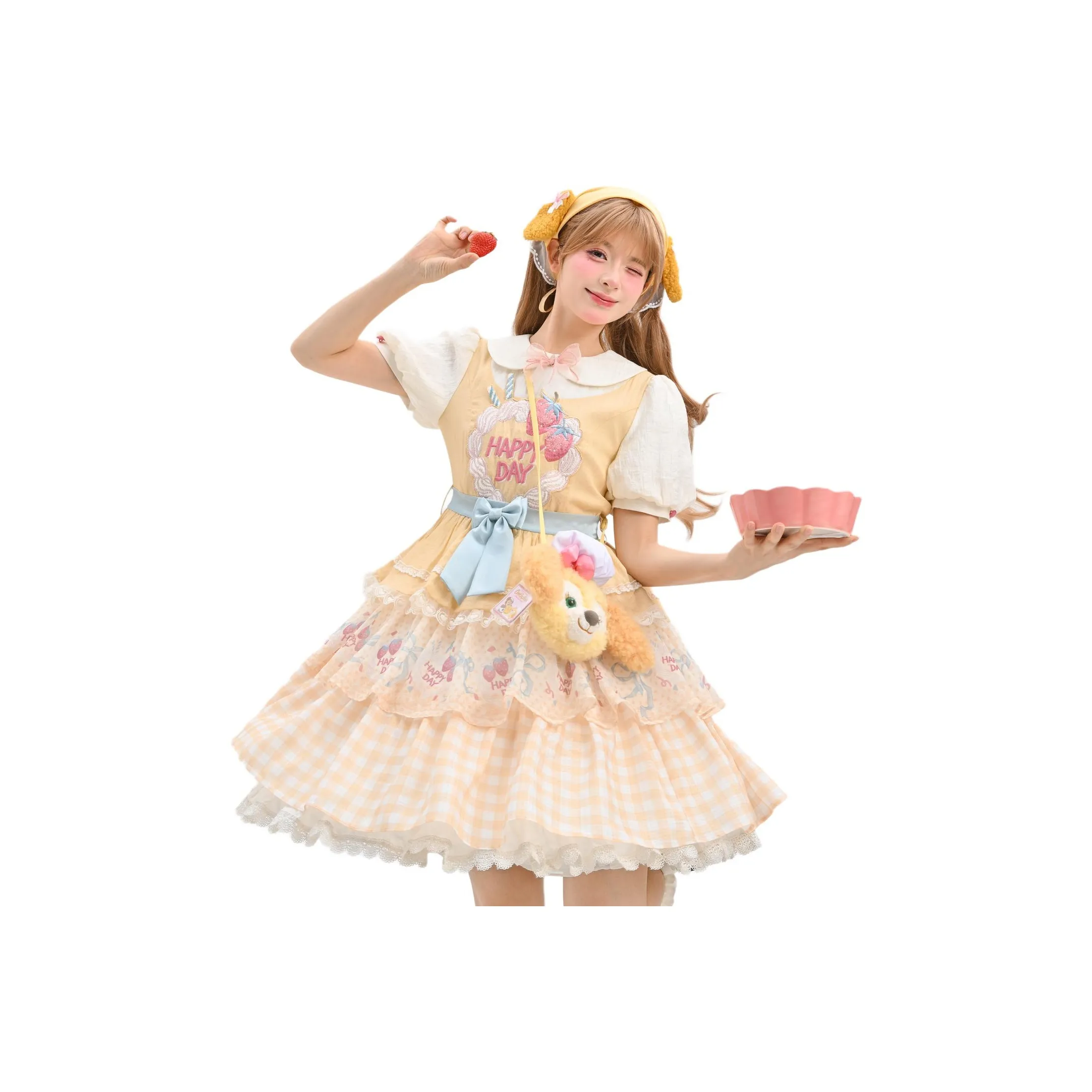 SNBL Лолита-стиль Клубничный Сыр Женские Желтый