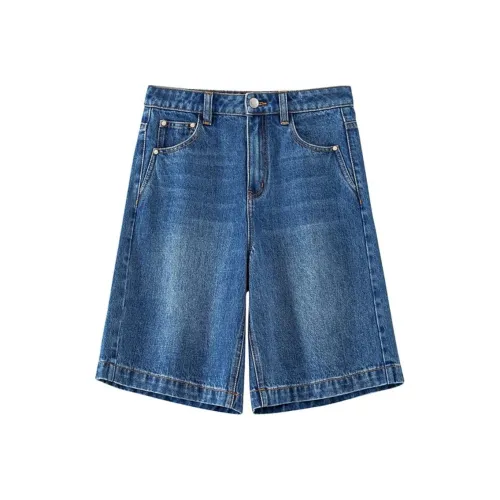 Roselingling Capri Синие Женские Джинсовые Шорты