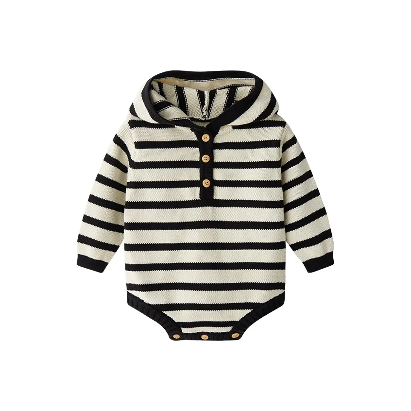 EN HENN Coverall Черный Белый Младенец и Малыш