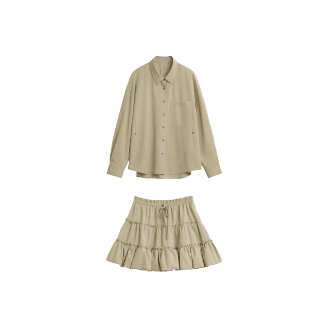 CHIC VEN Комплект с юбкой Женские Хаки зеленый