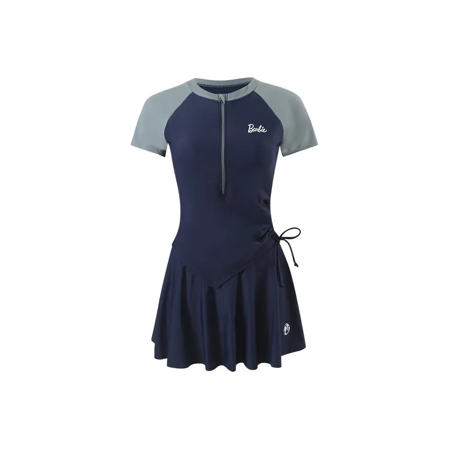 Барби Двухкомпонентный Купальник Женский Темно-синий