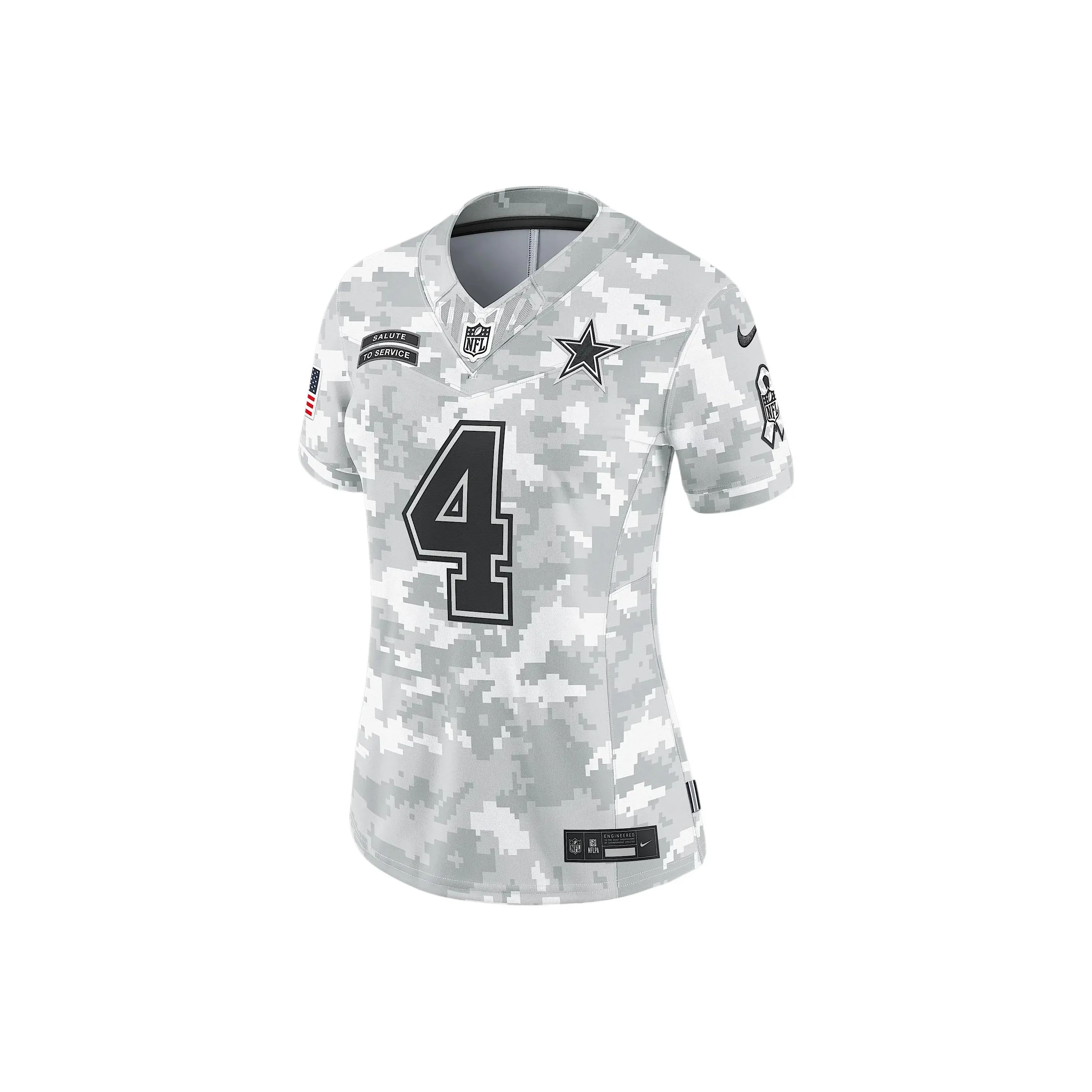 Nike Dak Prescott Dallas Cowboys Salute To Service Women's's Nike Dri FIT Nfl Limited Jersey