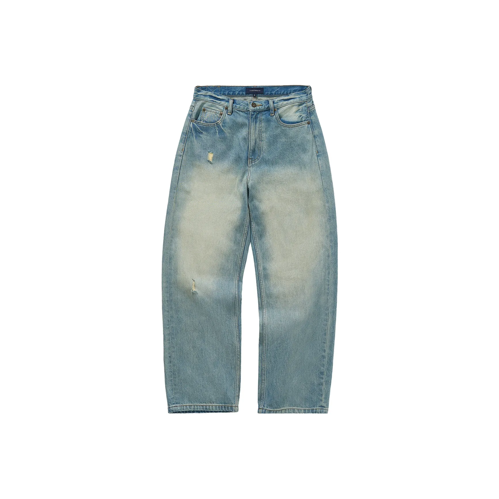 714STREET Jeans Unisex Denim Blue
