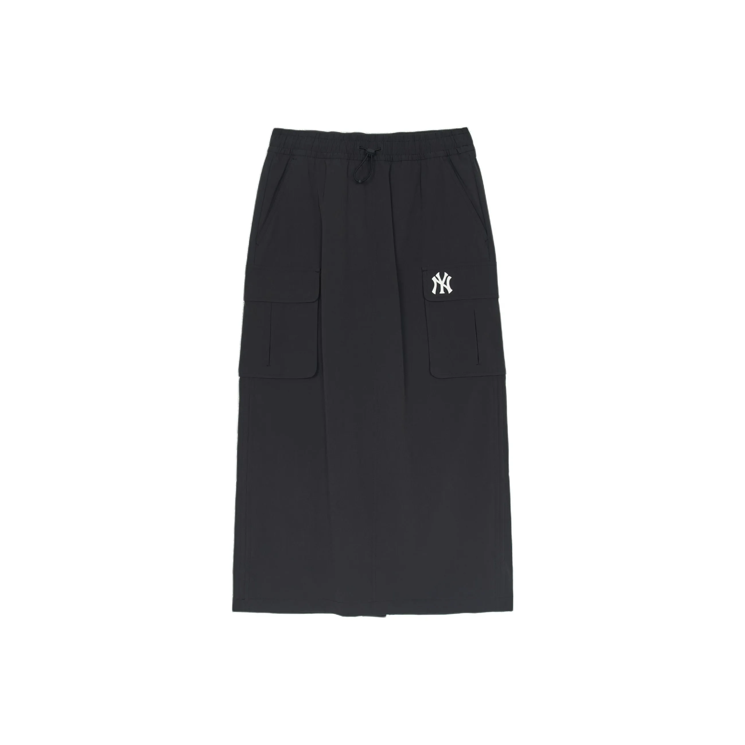 Mlb Base Logo Повседневная Длинная Юбка Женская Черная