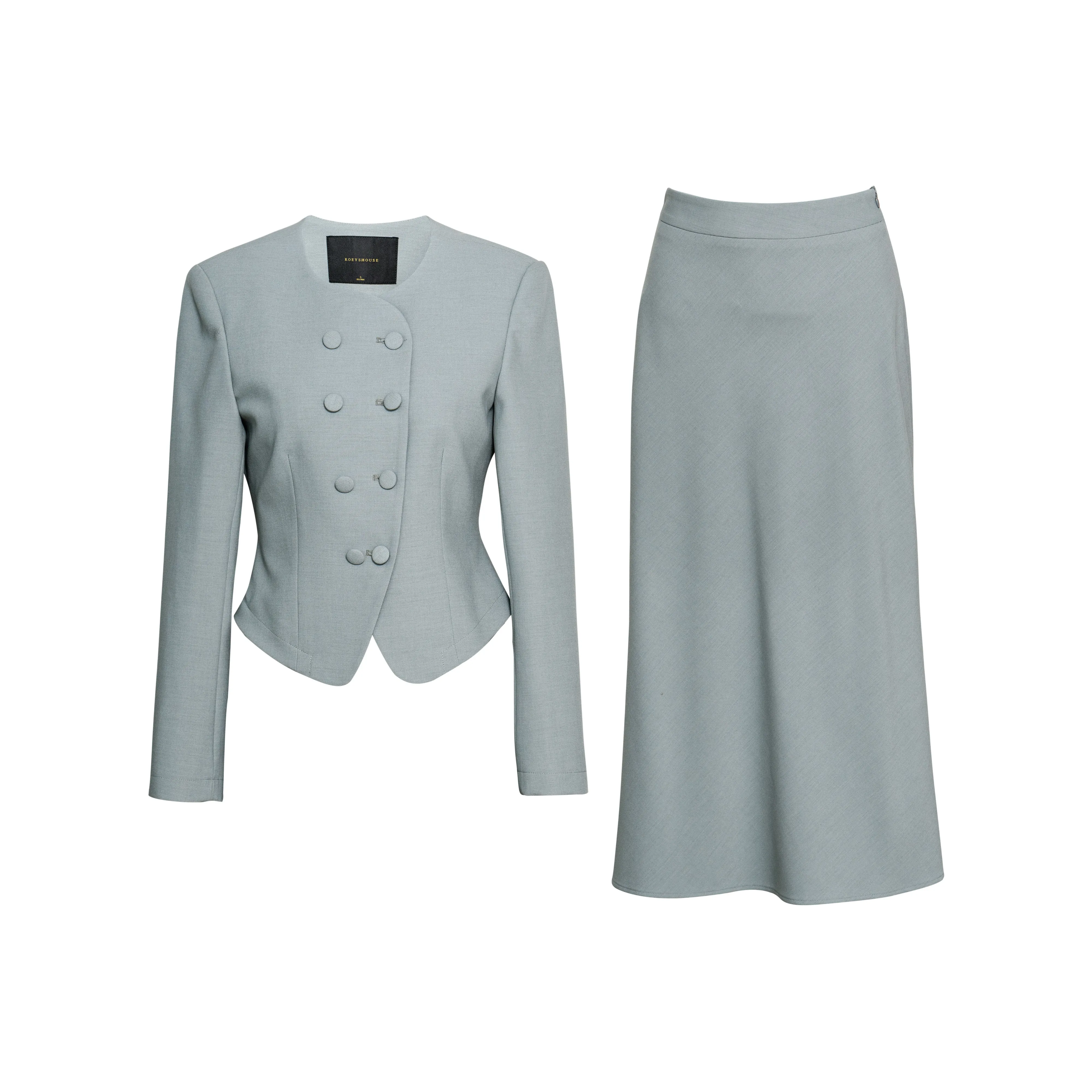 ROEYSHOUSE Комплект с юбкой Женские Гороховый зеленый