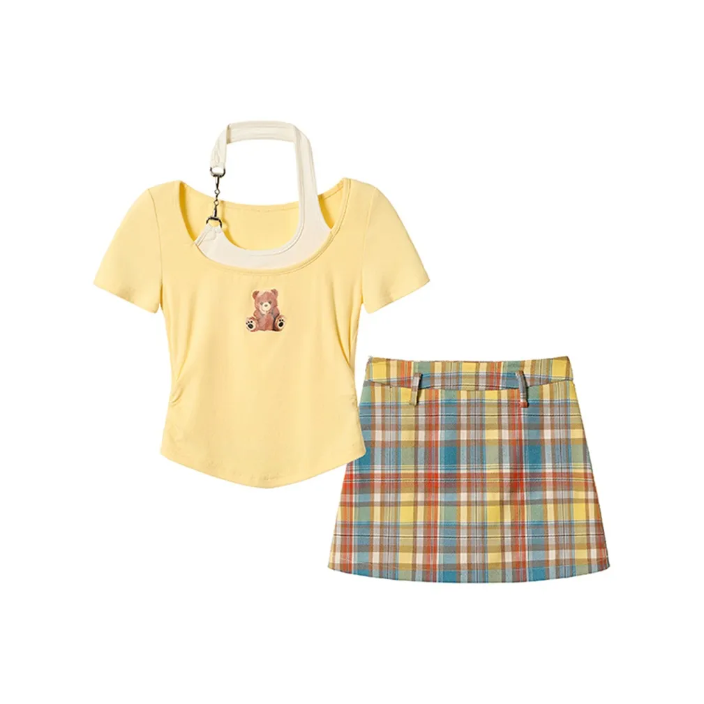 fabric pig Женские комплекты с юбкой