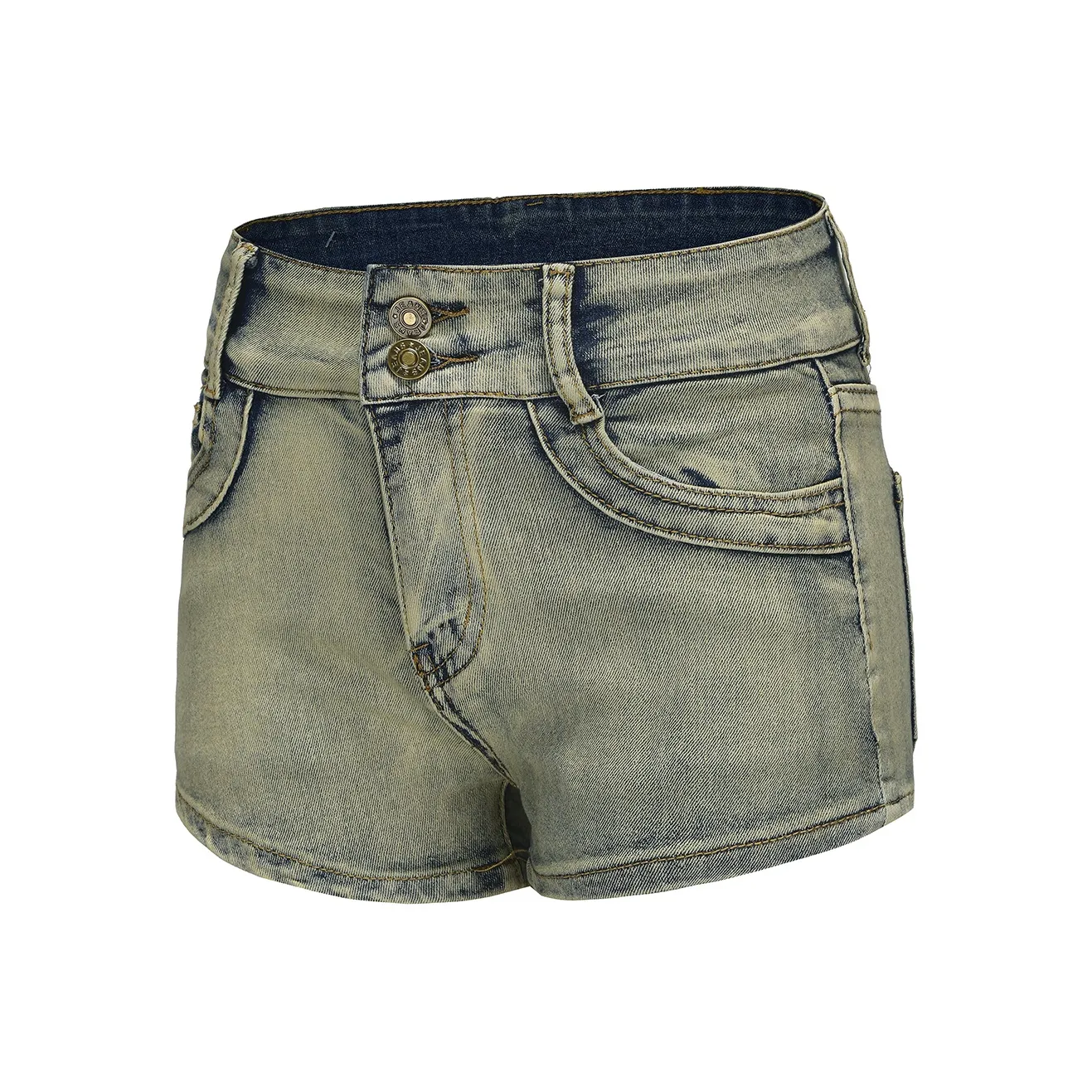 BETTERSAY Джинсовые шорты Женские Выстиранный Синий