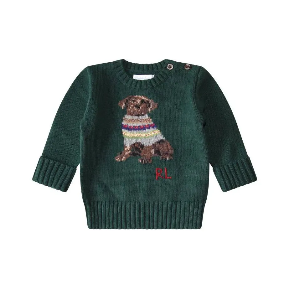 Polo Ralph Lauren Свитер Оливково-зеленый для малышей (Toddler)