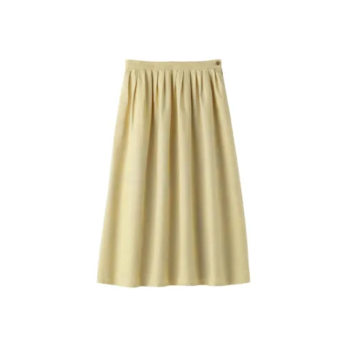 Muji Женские Повседневные Длинные Юбки