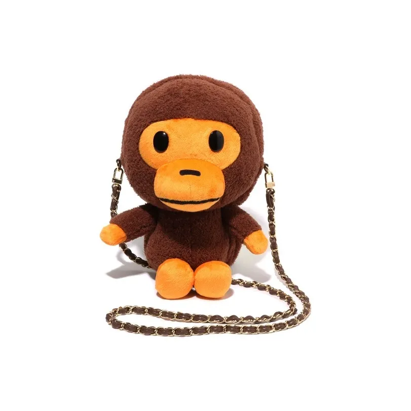 A BATHING APE Сумка через плечо унисекс кофейного цвета