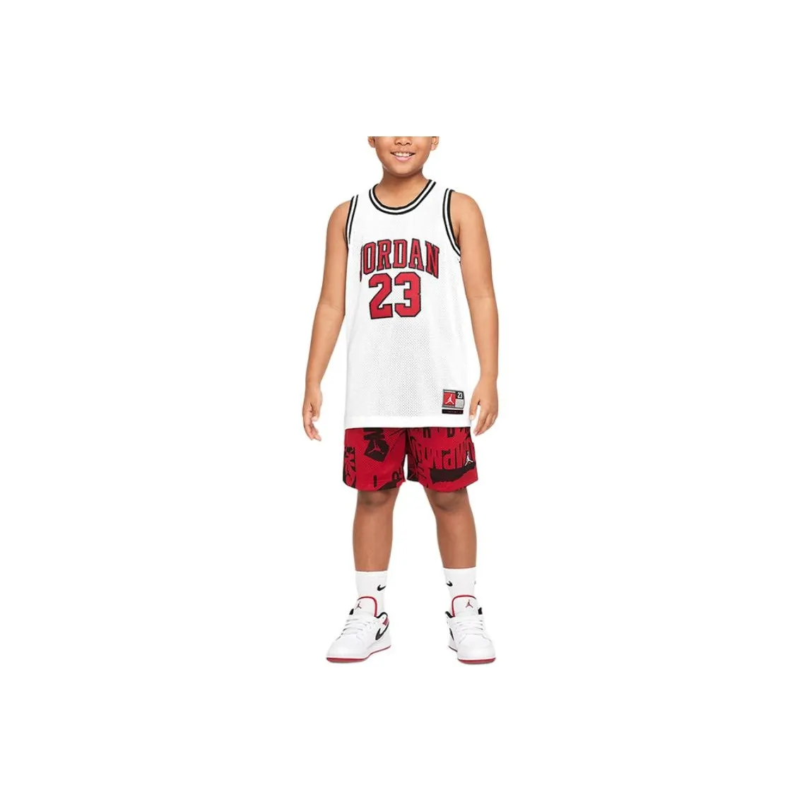 Jordan Повседневная Спортивная Одежда Белый Детский
