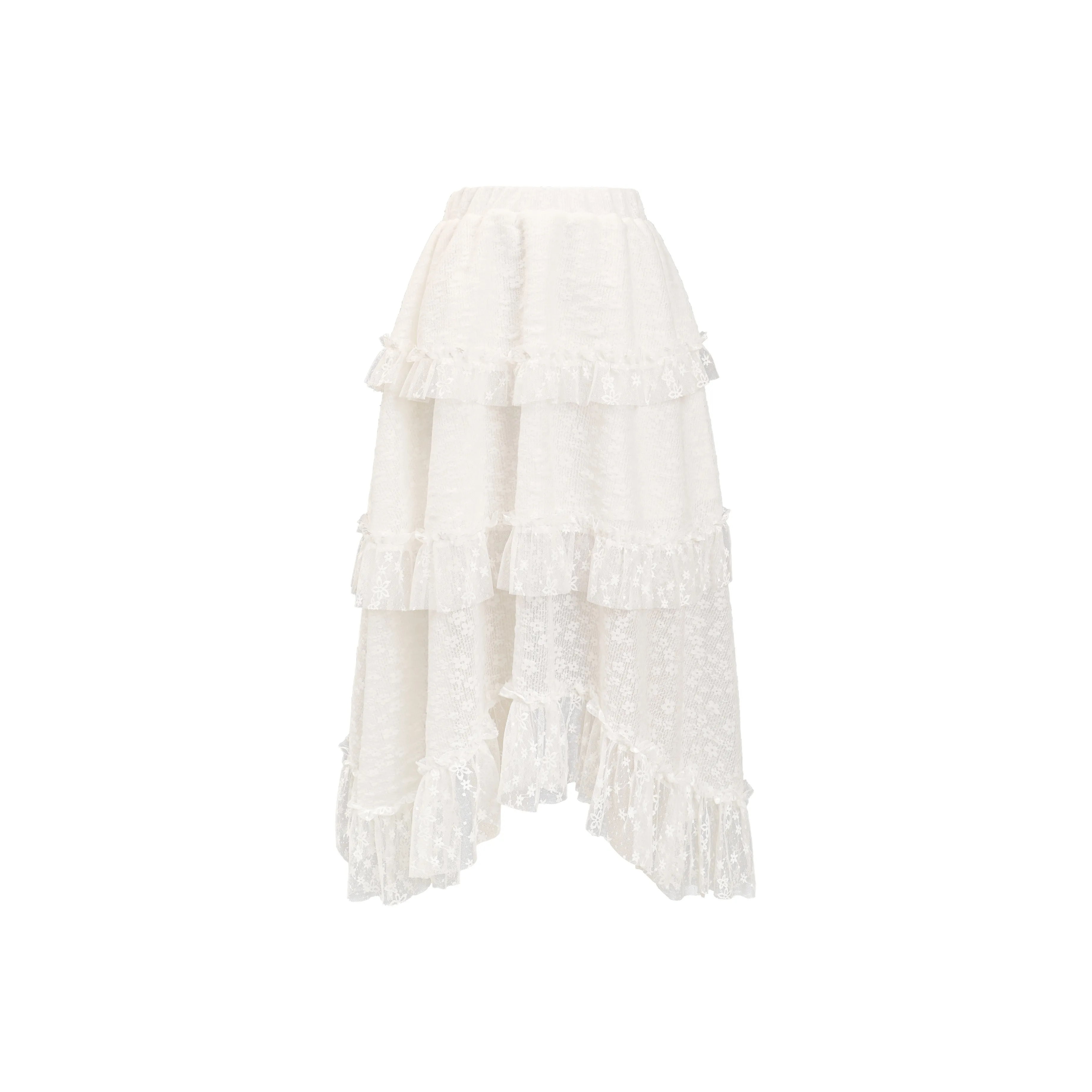 Umoumo Повседневный Длинный Юбка Женская Белая