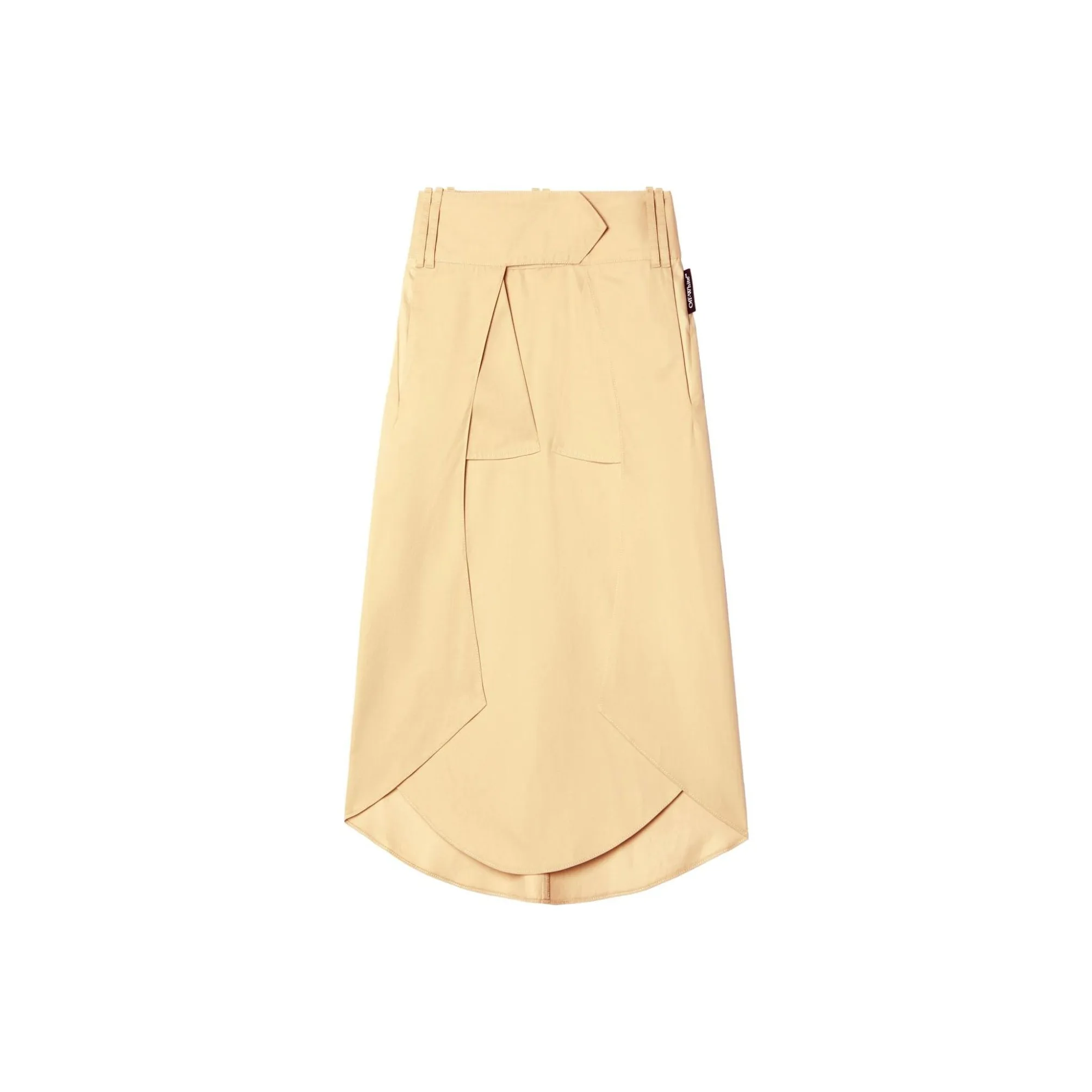 OFF WHITE Savana Asymmetric Midi Skirt