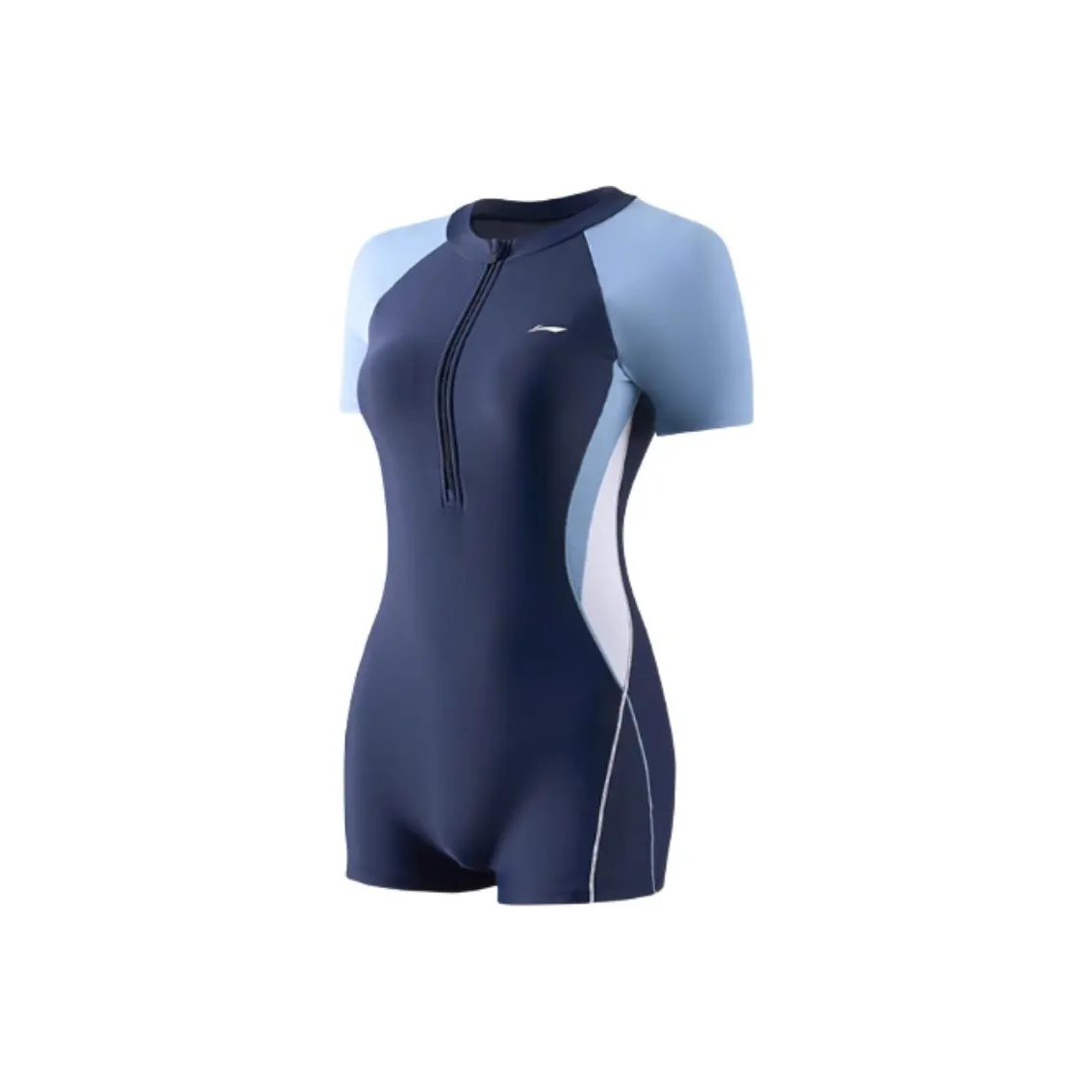 LiNing Sports Series One piece Swimsuit Women's Ice Ocean Blue