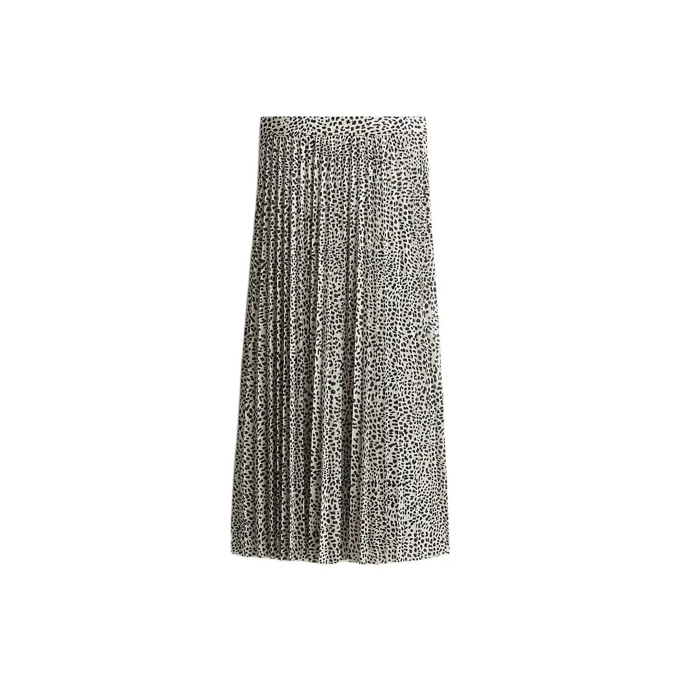 H&M Casual Long Skirt Women's White/Leopard Print